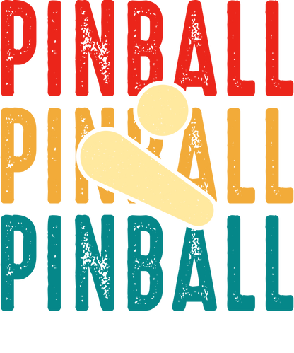 T-shirt Pinball x3 Retro Style