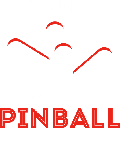 T-shirt Born to Play Pinball Blanc et Rouge