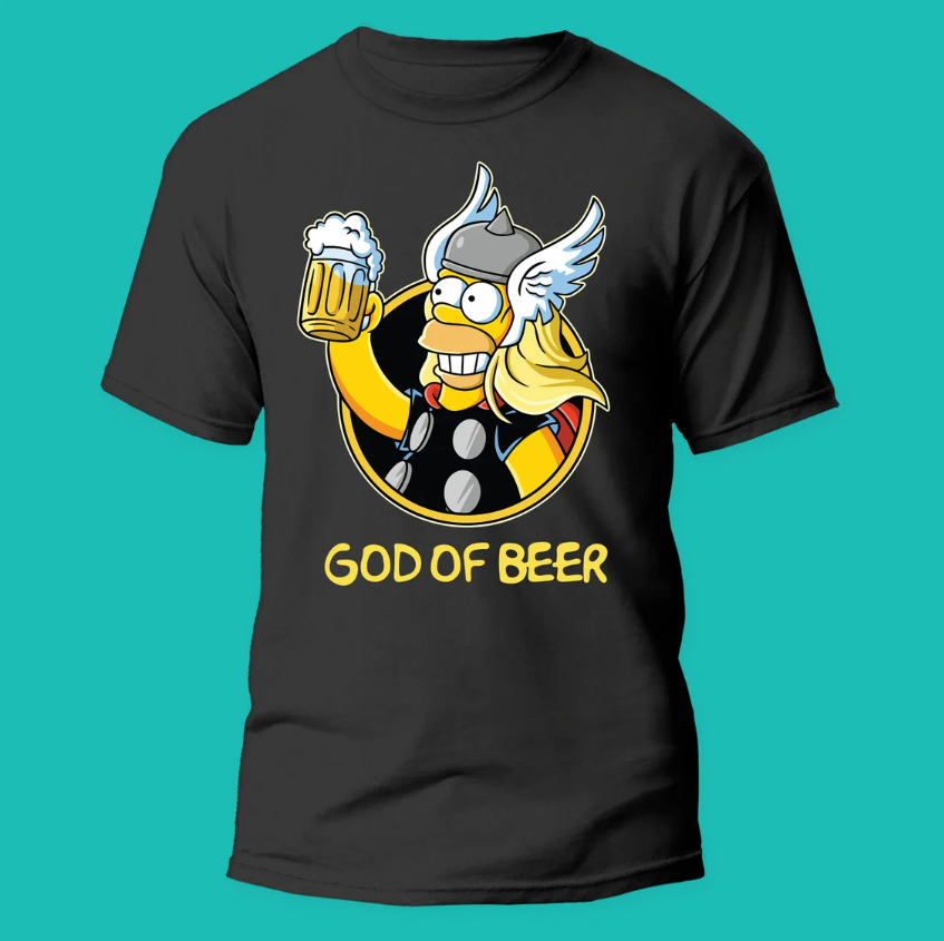 God of beer t-shirt