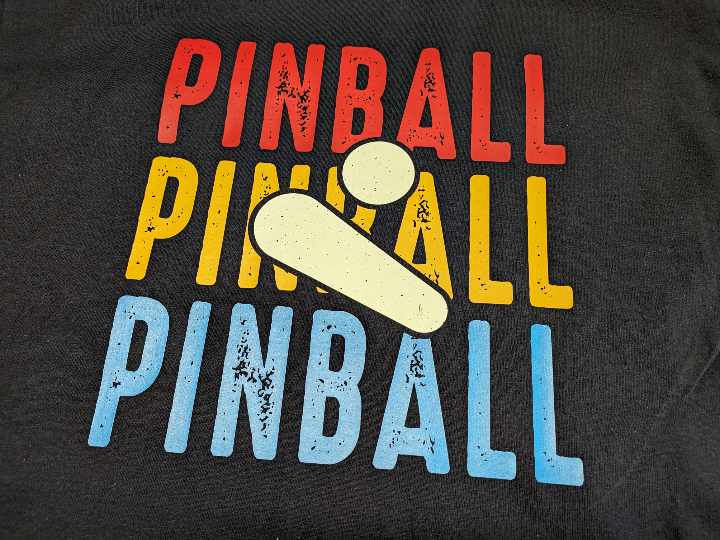 Pinball x3 Retro Style T-shirt